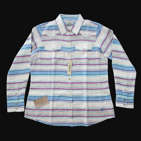 Ariat Women's Long Sleeve Rica Printed Button Western Shirt Rica Jacquard - Picture 2 of 3